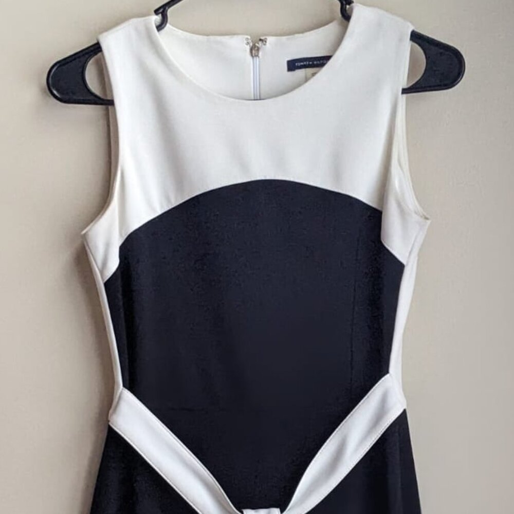 Tommy Hilfiger Black and White Dress Size 2
